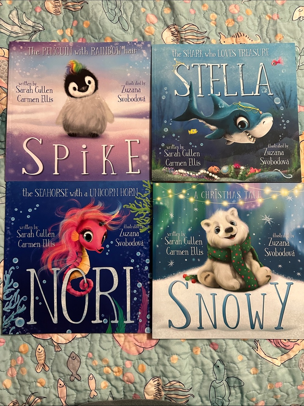 Set of 4 Ocean Tales Children’s books Spike, Stella, Nori, Snowy
